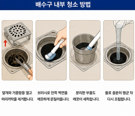 배수구 청소 방법